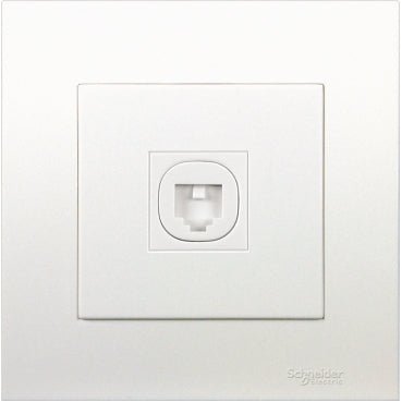 Schneider Electric 施耐德電氣 Vivace 元雅系列(KB) 單位RJ11四線電話插座(電話蘇) KB31TS_WE