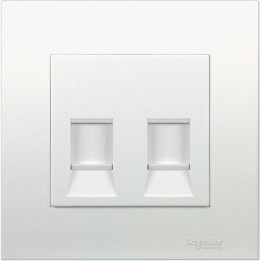 Schneider Electric 施耐德電氣 Vivace 元雅系列(KB) 兩位6類數據插座連防塵活門(孖電腦蘇) KB32RJ6_WE