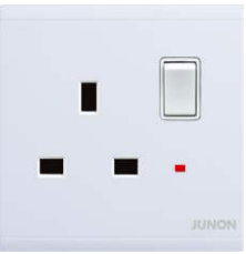 JUNON 俊朗天悅系列 13A 有燈有制插座
