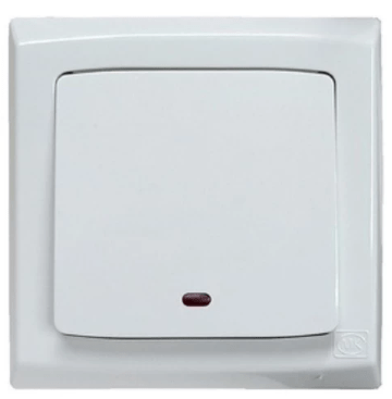 MK Slimline plus 超卓"S"系列 大面 20A 單位雙極掣連LED指示燈(20A燈曲) S4787N