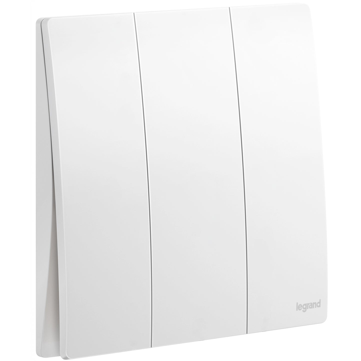 Legrand Mallia Senses 系列 陶瓷白 三位單控開關掣 2810 04 MW