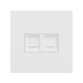 奐然系列 AvatarOn C 兩位RJ45 CAT5E 數據插座 白色 E8732RJS5_WE