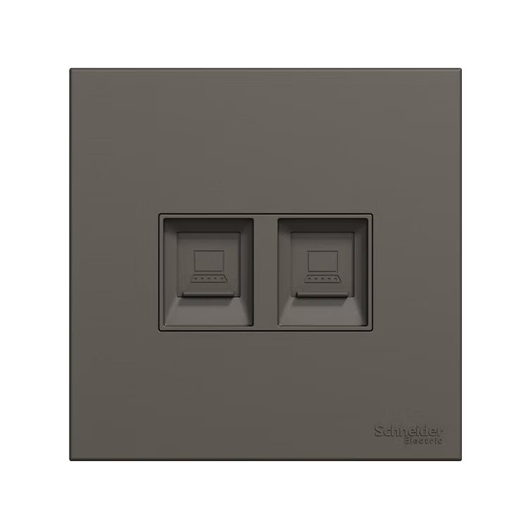 奐然系列 AvatarOn C 兩位RJ45 CAT5E 數據插座 石墨灰 E8732RJS5_WD