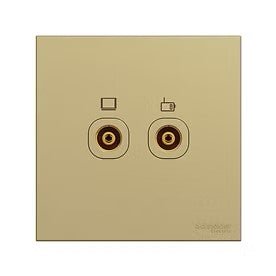 奐然系列 AvatarOn C 電視/收音機插座 TV/FM 沉醉金 E8732TVFMM_WG