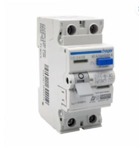 Hager RCCB 2P水氣總掣 兩極漏電斷路器微型斷路器