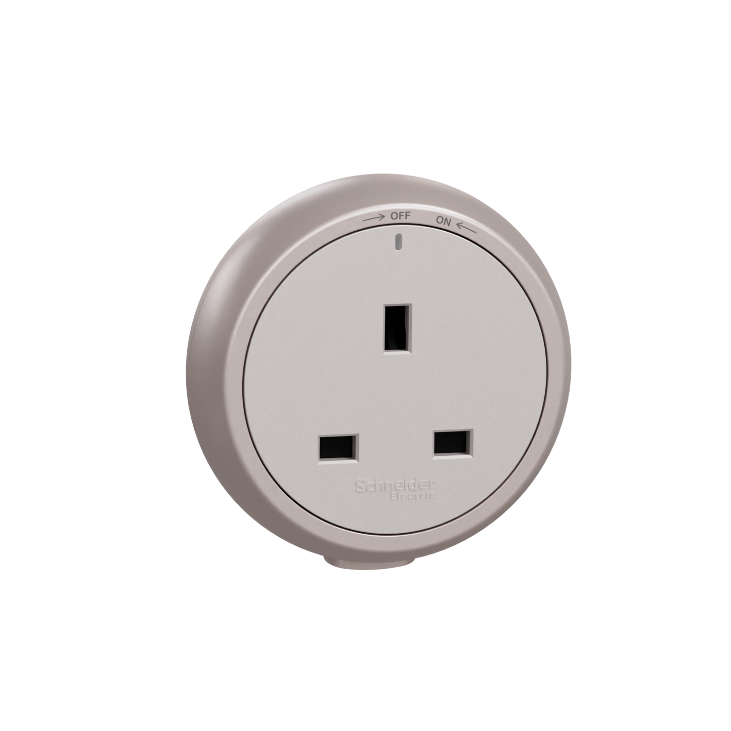 施耐德電氣 Easy Series 明裝式電力軌道 13A 250V 三極插座連保護門插座模組 星辰啡(LB)