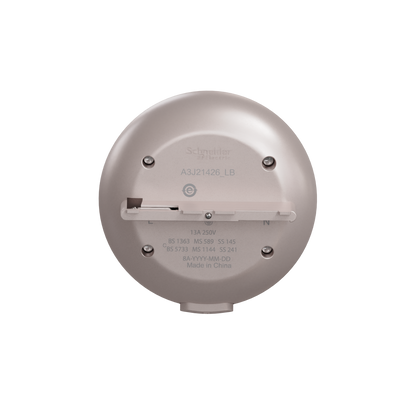 施耐德電氣 Easy Series 明裝式電力軌道 13A 250V 三極插座連保護門插座模組 星辰啡(LB)