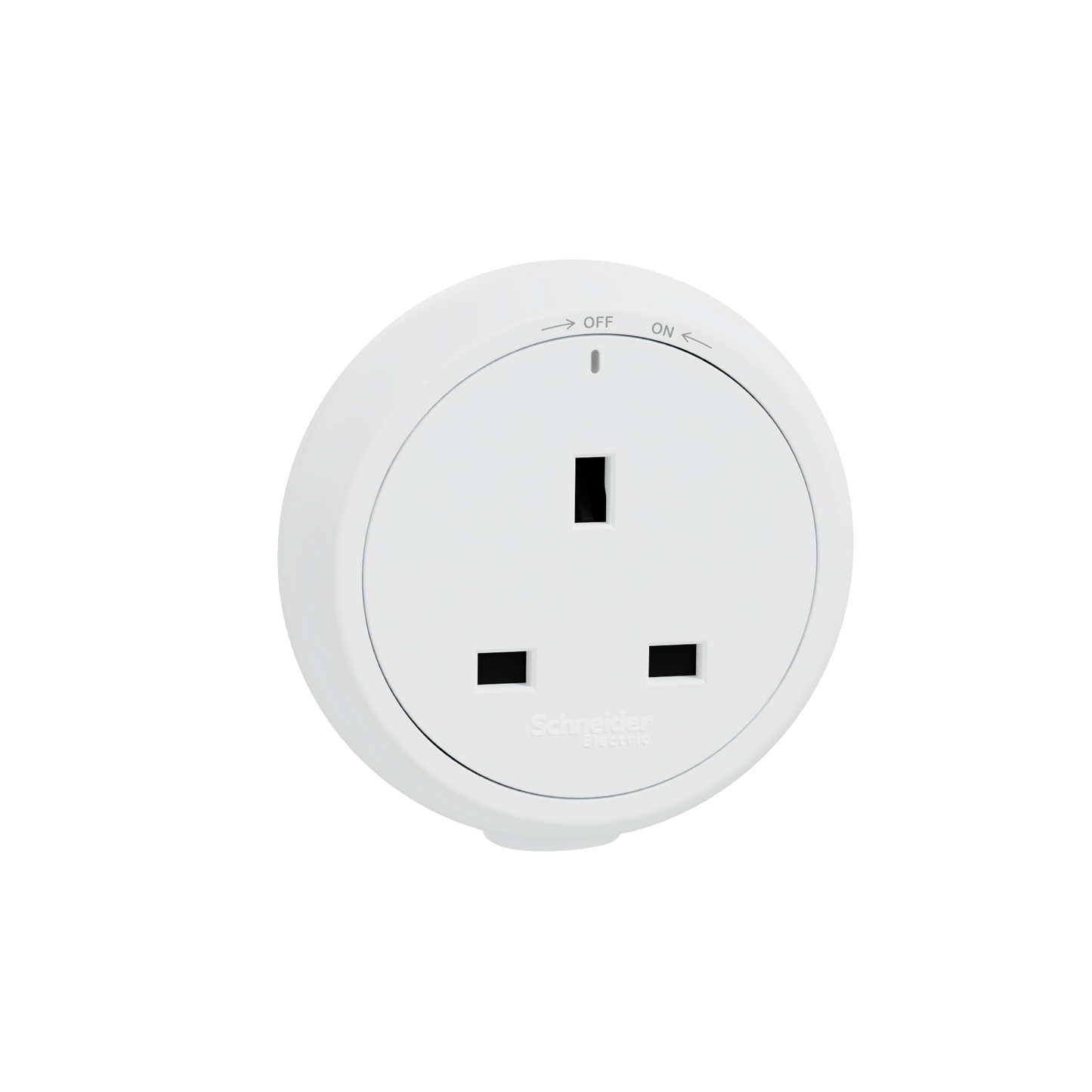 施耐德電氣 Easy Series 明裝式電力軌道 施耐德電氣 13A 250V 三極插座連保護門插座模組 月影白(WE)