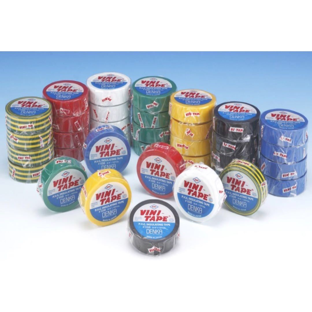 DENKA VINI-TAPE  電線膠布 (10卷裝) VINI-TAPE #102 (10 pieces)