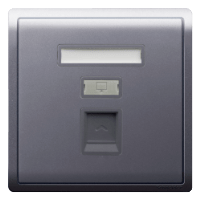 Schneider 施耐德 PIENO丰尚系列 單位RJ45 5e類數據插座Keystone面板備防塵活門(Cate5E電腦蘇)