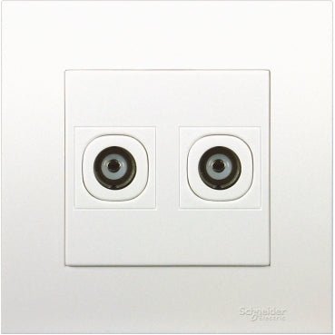 Schneider Electric 施耐德電氣 Vivace 元雅系列(KB) 兩位電視天線插座(孖TV蘇) KB32TV_WE