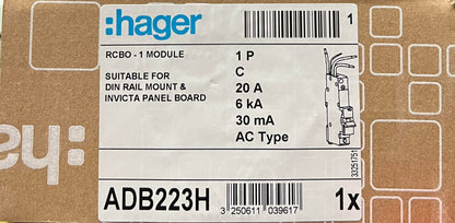 Hager RCBO 單極水氣菲 老鼠尾 C Type